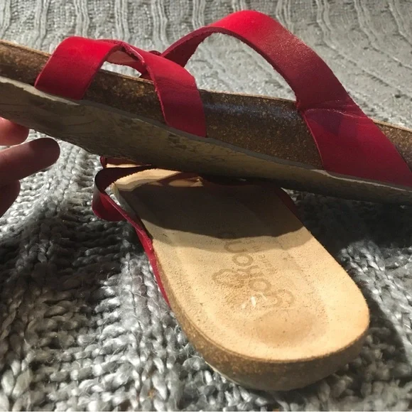 Yokono sandals/size 9/ red - Picture 4 of 7